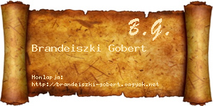 Brandeiszki Gobert névjegykártya